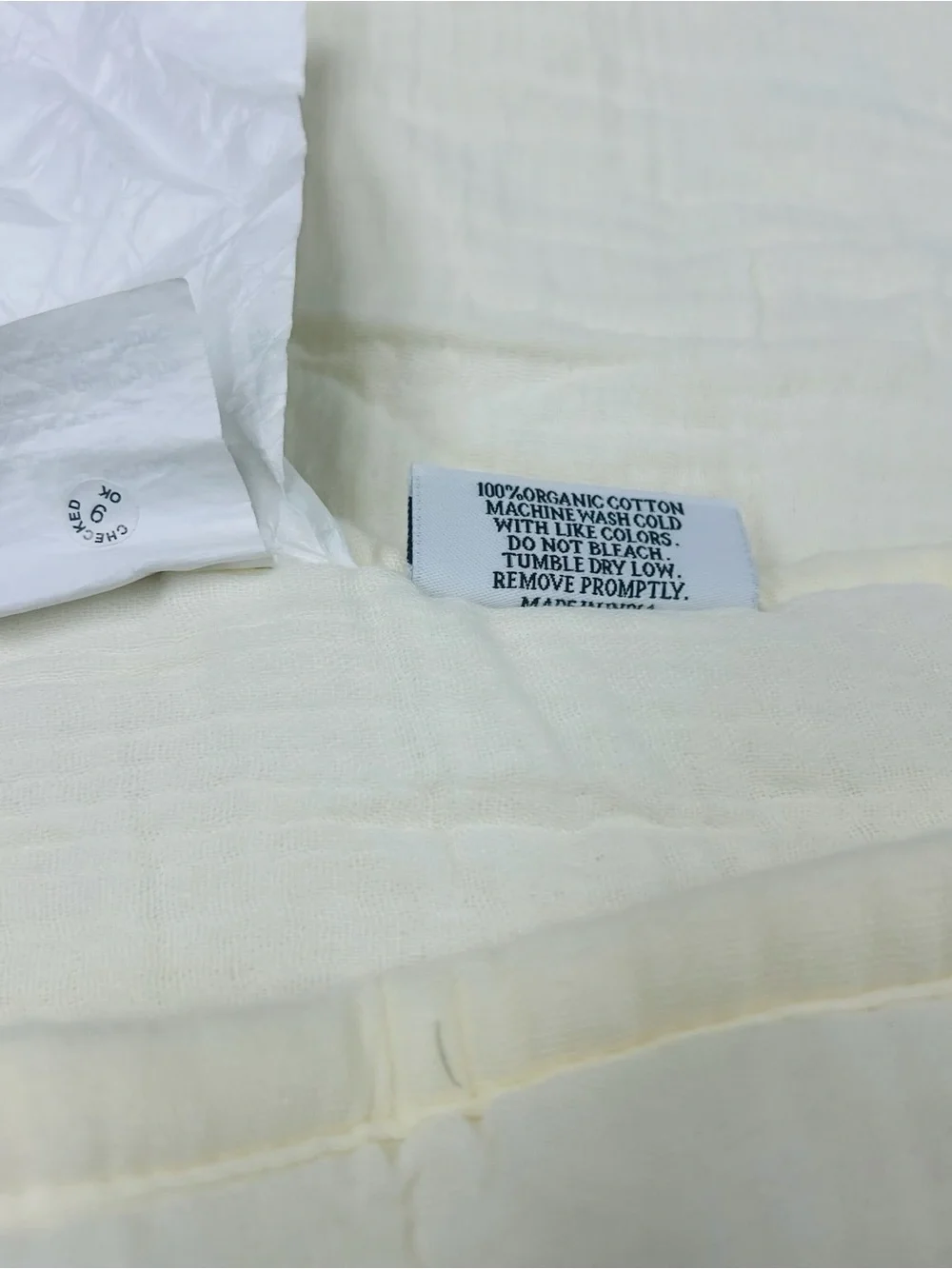 QUINCE Organic Airy Gauze Dream Quilt King/Cal King Ivory 8598